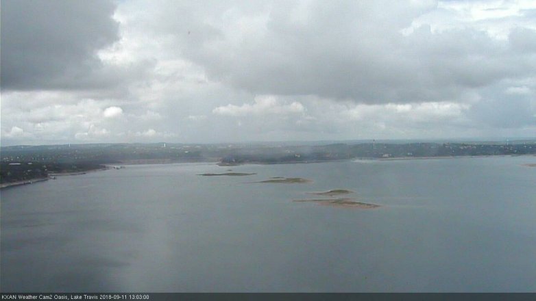 Lake Travis webcam, September 11, 2018 12:05 PM CT