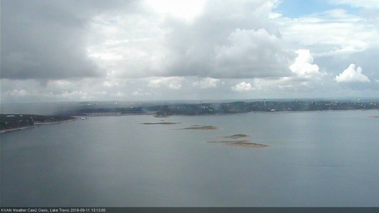 Lake Travis webcam, September 11, 2018 12:15 PM CT