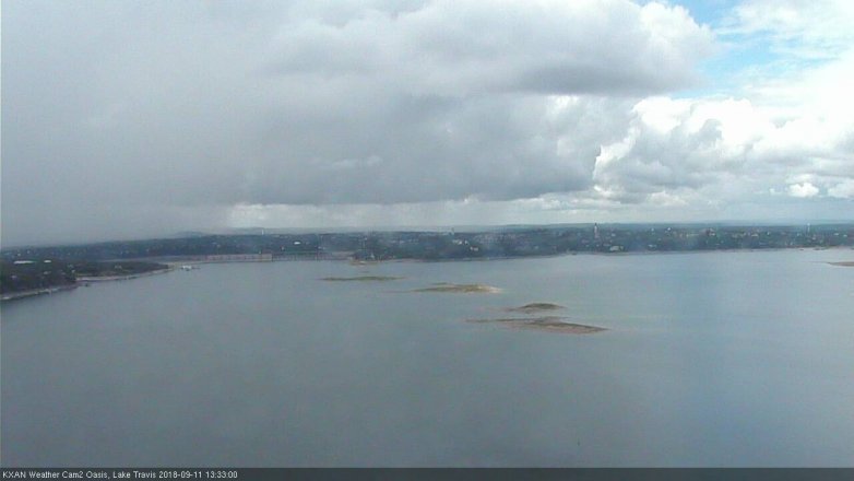 Lake Travis webcam, September 11, 2018 12:35 PM CT