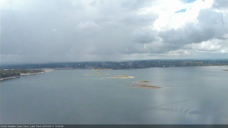 Lake Travis webcam, September 11, 2018 12:45 PM CT