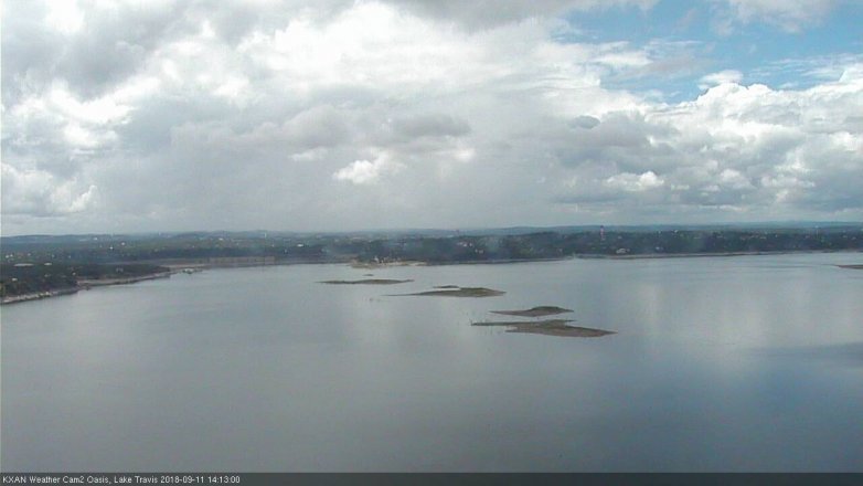 Lake Travis webcam, September 11, 2018 1:15 PM CT