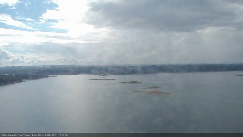 Lake Travis webcam, September 11, 2018 3:20 PM CT