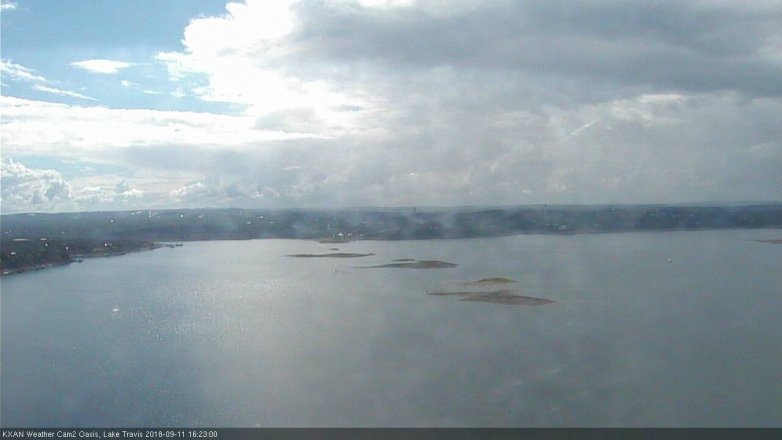Lake Travis webcam, September 11, 2018 3:25 PM CT