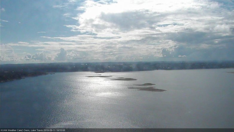 Lake Travis webcam, September 11, 2018 3:55 PM CT