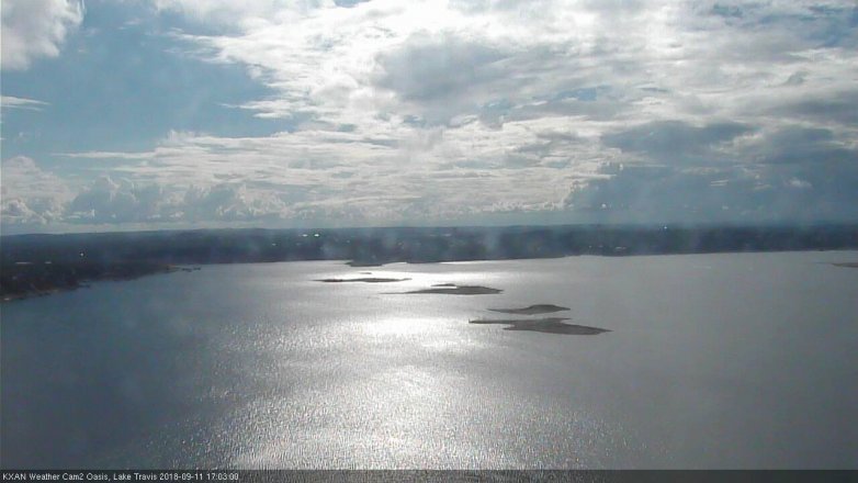 Lake Travis webcam, September 11, 2018 4:05 PM CT