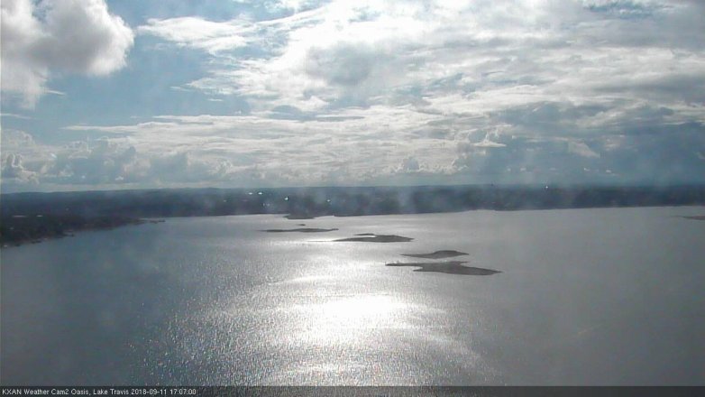 Lake Travis webcam, September 11, 2018 4:10 PM CT