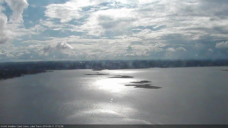 Lake Travis webcam, September 11, 2018 4:15 PM CT