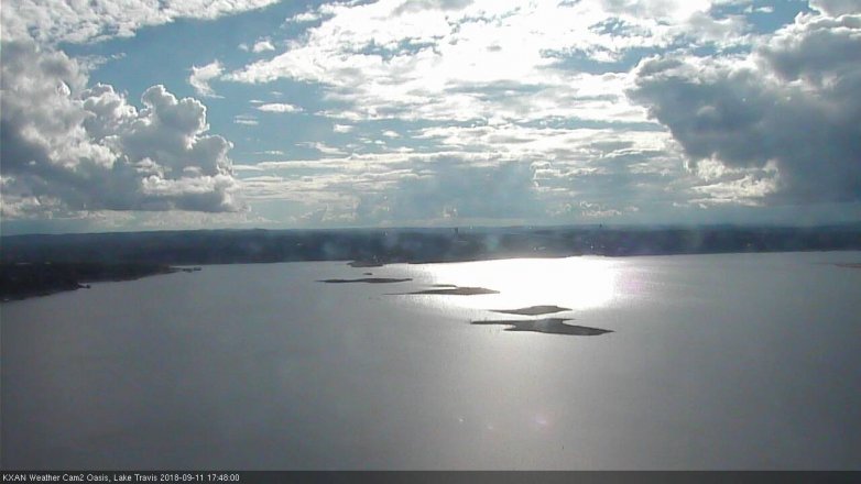 Lake Travis webcam, September 11, 2018 4:50 PM CT