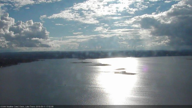 Lake Travis webcam, September 11, 2018 4:55 PM CT