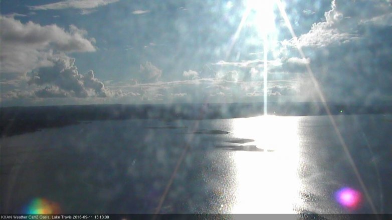 Lake Travis webcam, September 11, 2018 5:15 PM CT