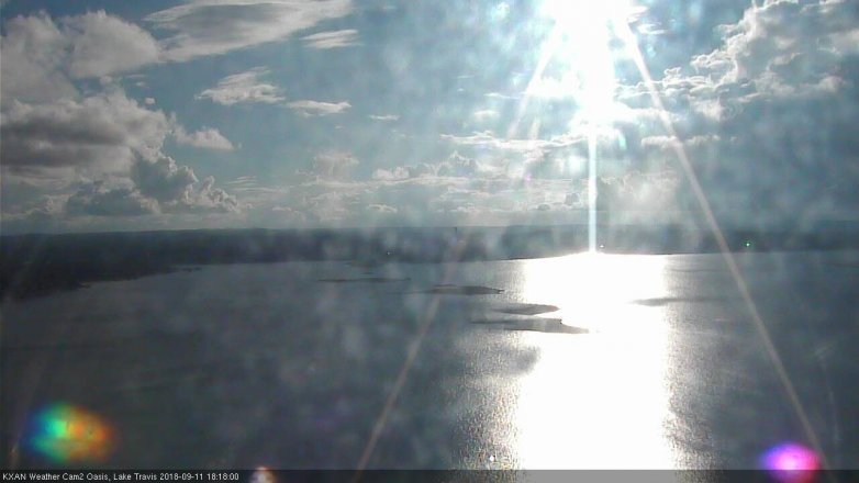 Lake Travis webcam, September 11, 2018 5:20 PM CT