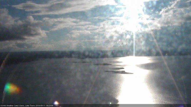 Lake Travis webcam, September 11, 2018 5:25 PM CT