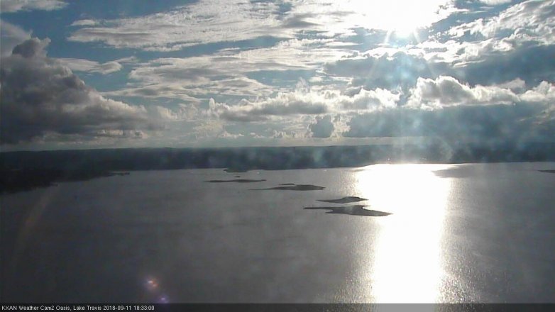 Lake Travis webcam, September 11, 2018 5:35 PM CT