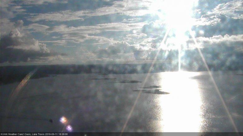 Lake Travis webcam, September 11, 2018 5:40 PM CT