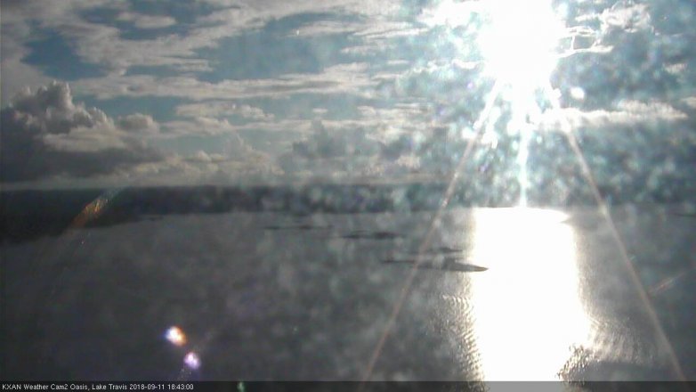 Lake Travis webcam, September 11, 2018 5:45 PM CT