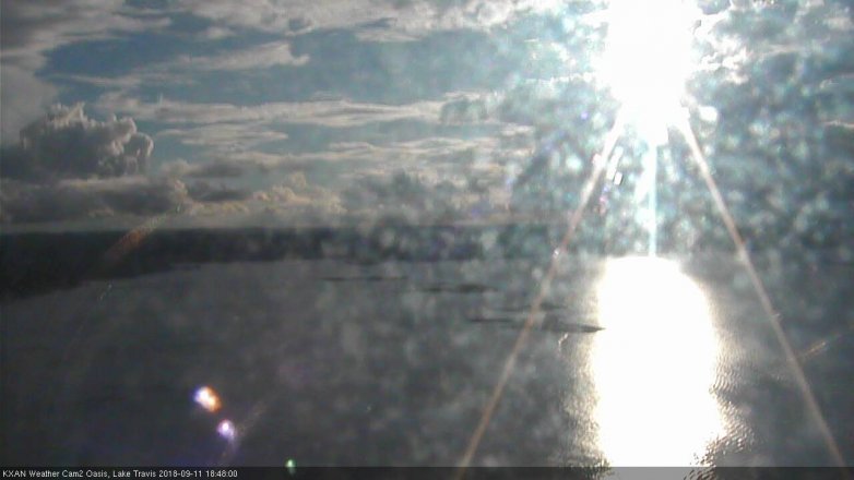 Lake Travis webcam, September 11, 2018 5:50 PM CT