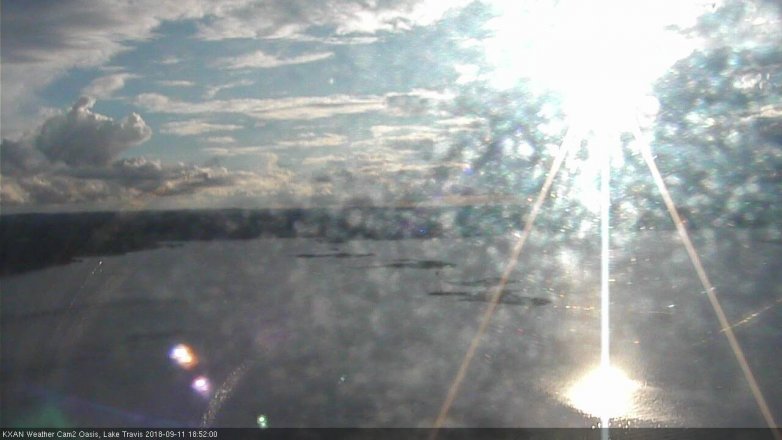 Lake Travis webcam, September 11, 2018 5:55 PM CT