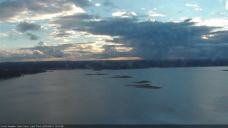 Lake Travis webcam, September 11, 2018 6:15 PM CT