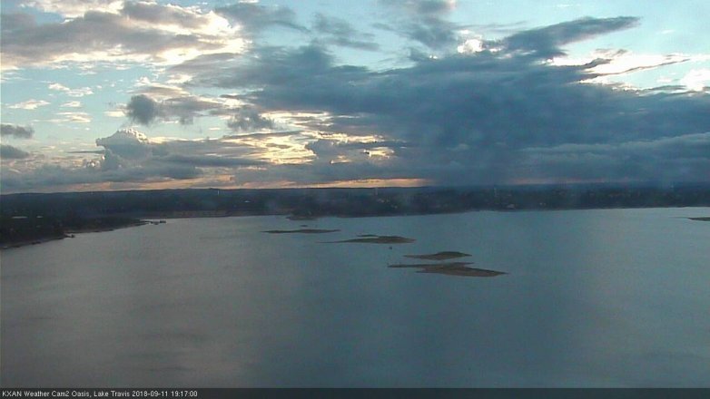 Lake Travis webcam, September 11, 2018 6:20 PM CT