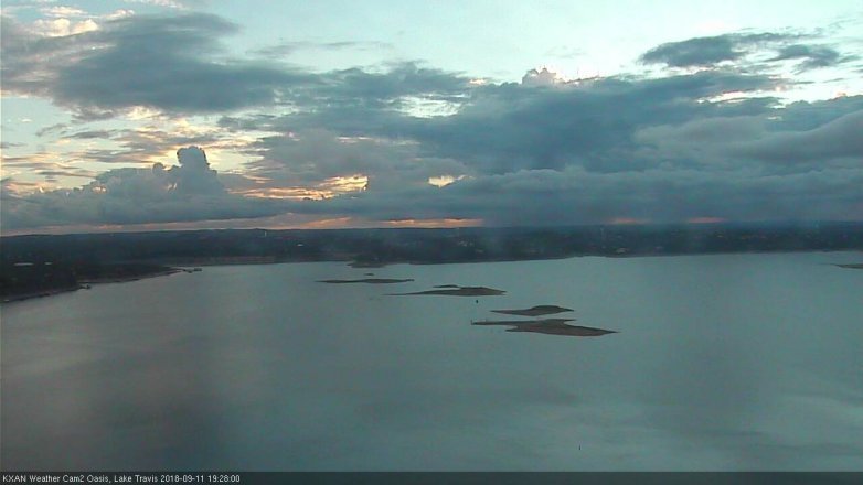 Lake Travis webcam, September 11, 2018 6:30 PM CT