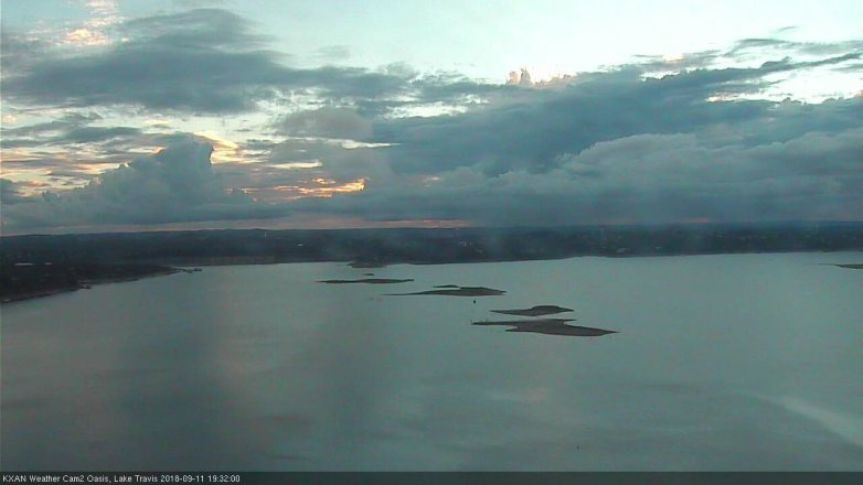 Lake Travis webcam, September 11, 2018 6:35 PM CT