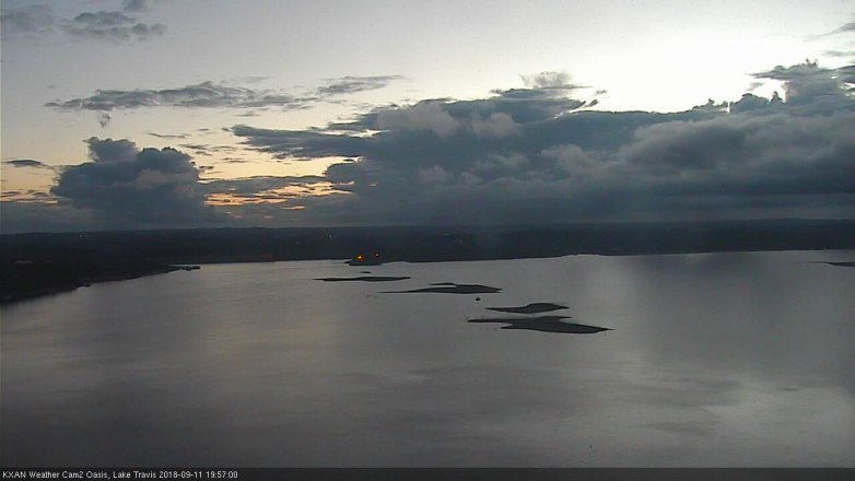 Lake Travis webcam, September 11, 2018 7:00 PM CT
