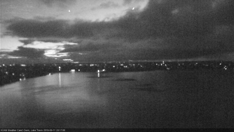 Lake Travis webcam, September 11, 2018 7:20 PM CT