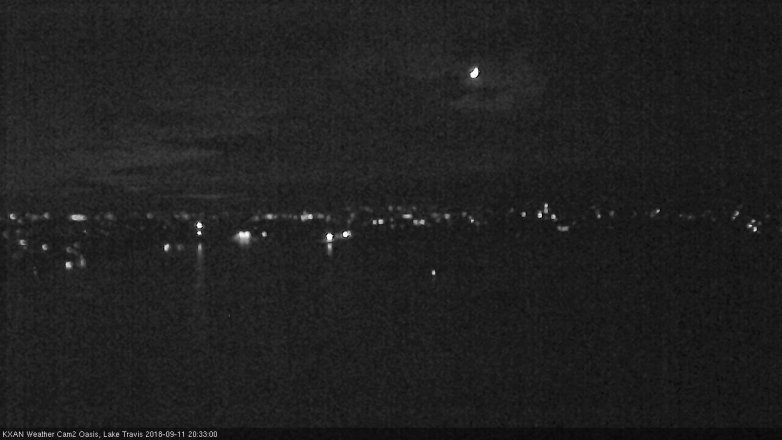 Lake Travis webcam, September 11, 2018 7:35 PM CT