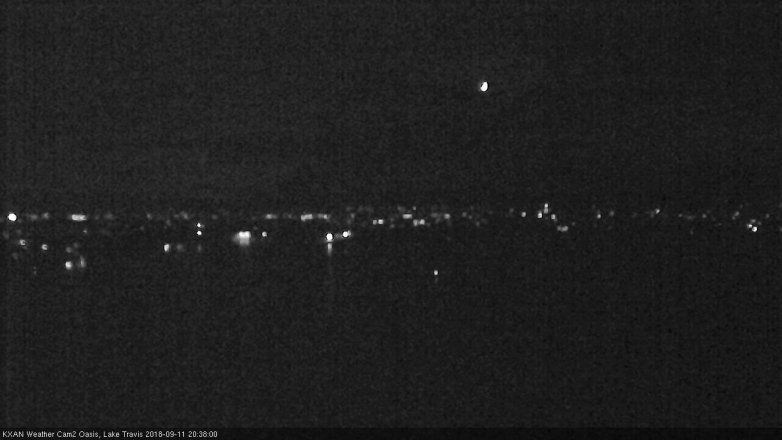 Lake Travis webcam, September 11, 2018 7:40 PM CT