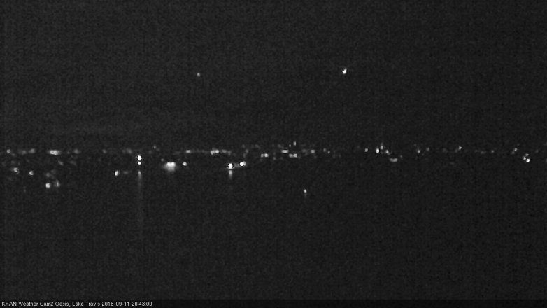 Lake Travis webcam, September 11, 2018 7:45 PM CT