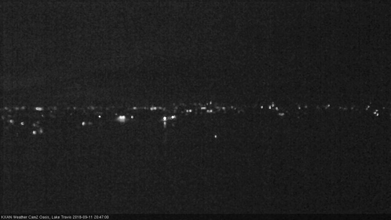 Lake Travis webcam, September 11, 2018 7:50 PM CT