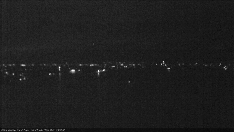 Lake Travis webcam, September 11, 2018 8:00 PM CT