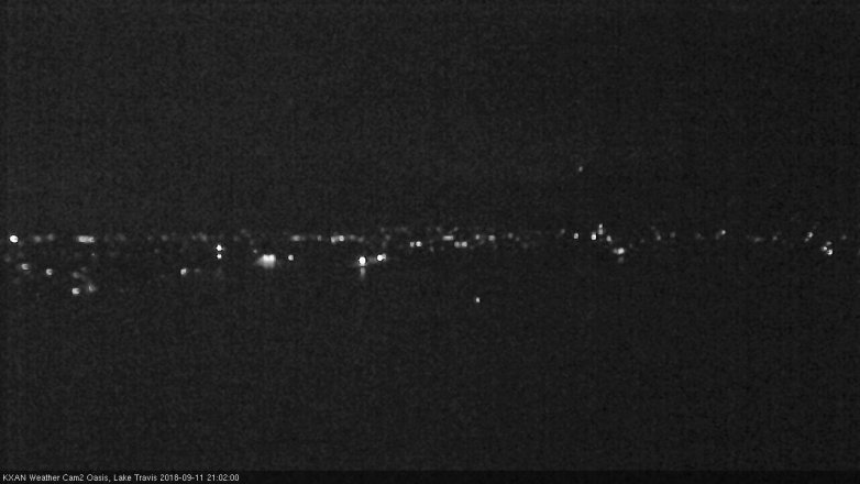 Lake Travis webcam, September 11, 2018 8:05 PM CT