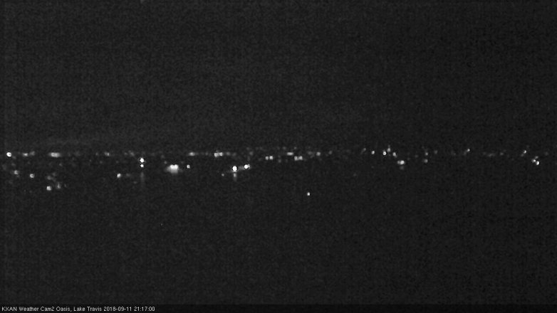 Lake Travis webcam, September 11, 2018 8:20 PM CT