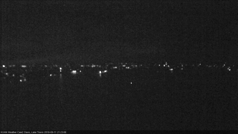 Lake Travis webcam, September 11, 2018 8:25 PM CT