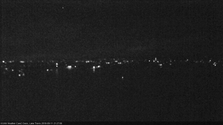 Lake Travis webcam, September 11, 2018 8:30 PM CT