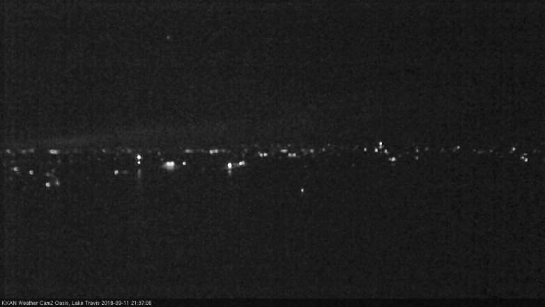 Lake Travis webcam, September 11, 2018 8:40 PM CT