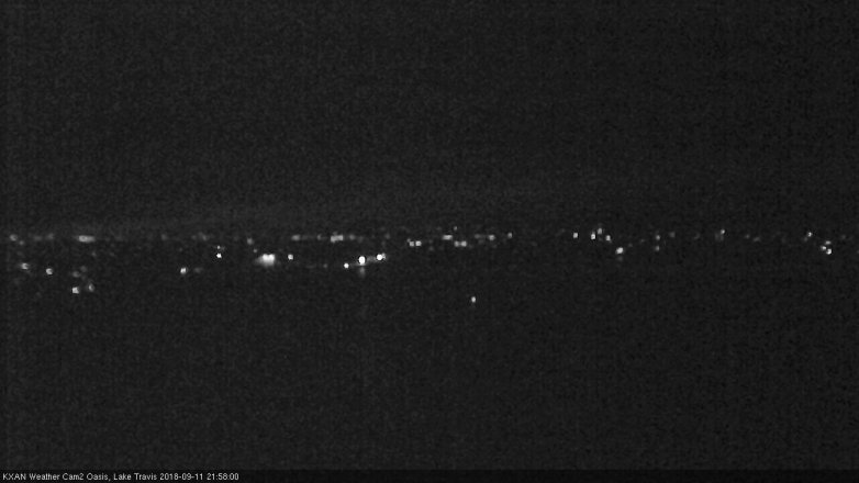Lake Travis webcam, September 11, 2018 9:00 PM CT