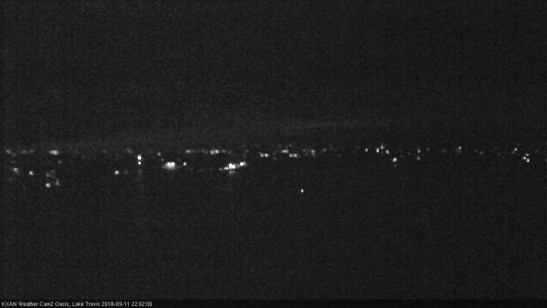 Lake Travis webcam, September 11, 2018 9:05 PM CT