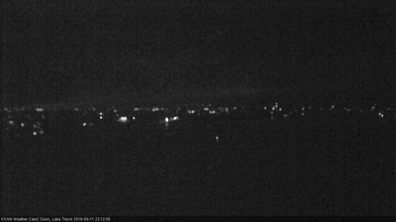 Lake Travis webcam, September 11, 2018 9:15 PM CT