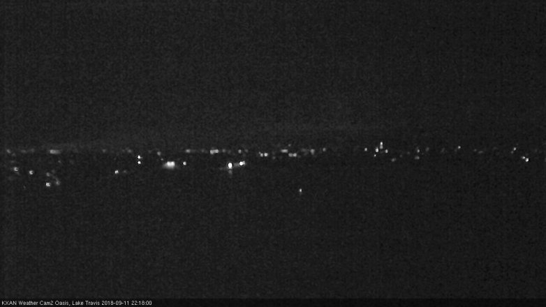 Lake Travis webcam, September 11, 2018 9:20 PM CT
