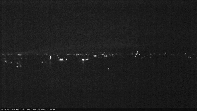Lake Travis webcam, September 11, 2018 9:25 PM CT