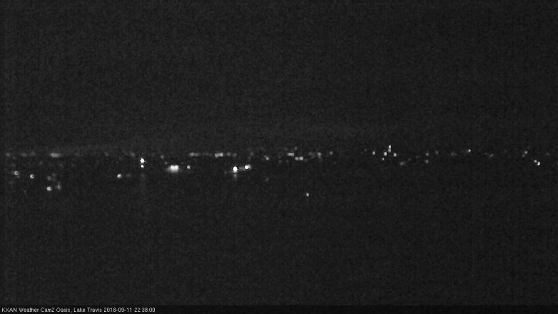 Lake Travis webcam, September 11, 2018 9:40 PM CT