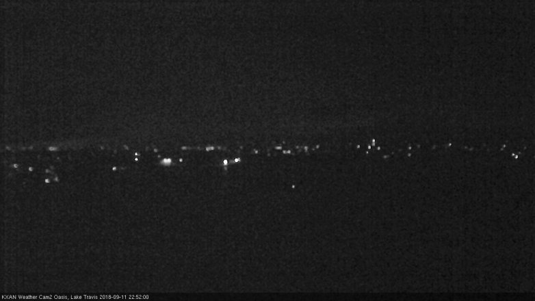 Lake Travis webcam, September 11, 2018 9:55 PM CT