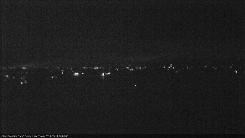 Lake Travis webcam, September 11, 2018 10:05 PM CT