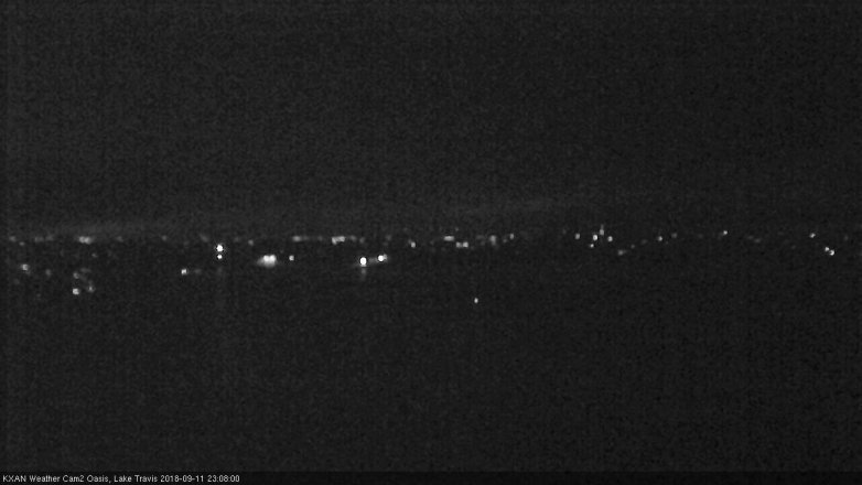 Lake Travis webcam, September 11, 2018 10:10 PM CT