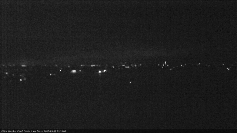 Lake Travis webcam, September 11, 2018 10:15 PM CT