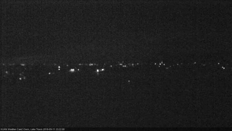 Lake Travis webcam, September 11, 2018 10:25 PM CT