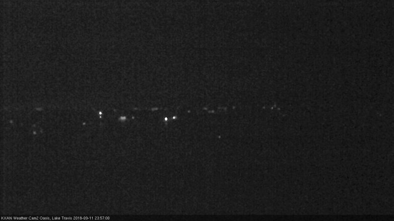 Lake Travis webcam, September 11, 2018 11:00 PM CT