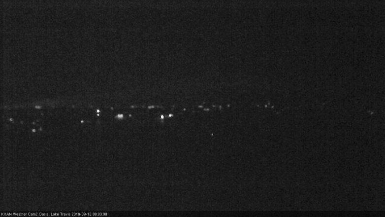 Lake Travis webcam, September 11, 2018 11:05 PM CT
